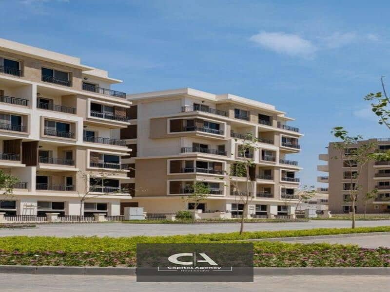 Apartment for sale in Sarai Compound in New Cairo 42% cash discount and cash price installment over the longest payment plan 7