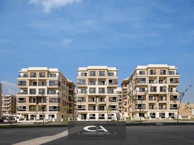 Apartment for sale in Sarai Compound in New Cairo 42% cash discount and cash price installment over the longest payment plan 12