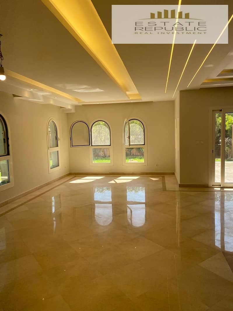 villa for sale ultra super finshed Open view landscape with the best price in mivida Emaar new cairo 6