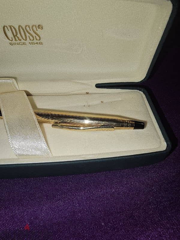 cross pen filled with gold 1