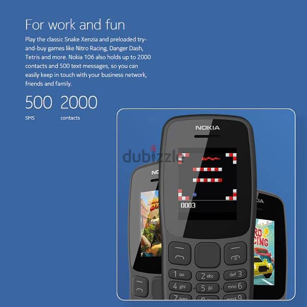 الهاتف هو Nokia 106. 13