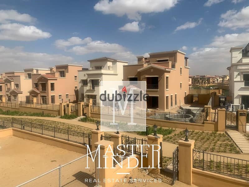 Luxurious fully finished Villa for sale with private garden  in mivida new cairo 3