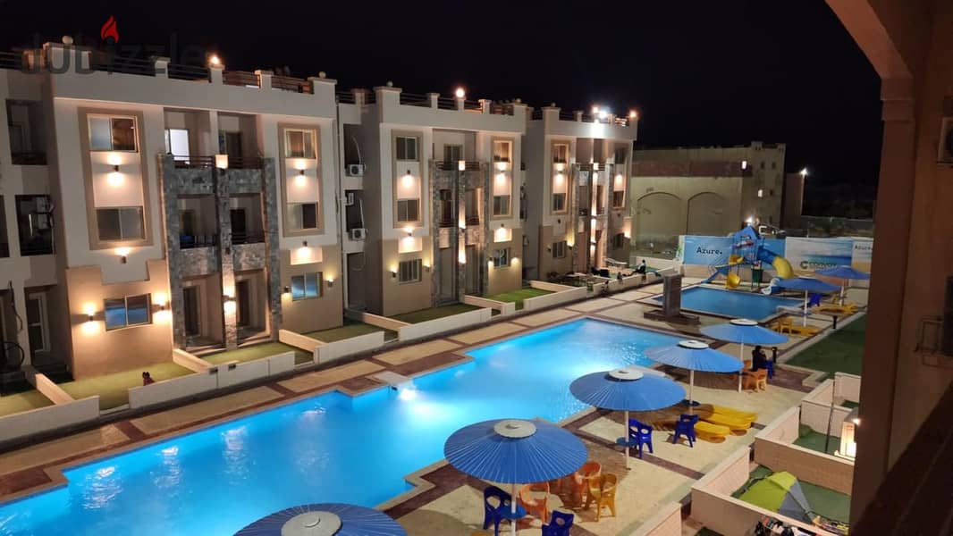 Chalet for immediate delivery + finished + furnished. You will also get a cash return check + we can rent the chalet for you in Ain Sokhna in installm 10