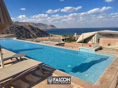 Fully finished chalet with a wonderful view on the lagoon in Monte Galala village, Ain Sokhna, without down payment and installments over 10 years wit 0