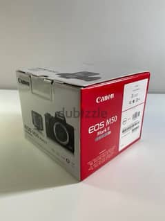 كاميرا canon m50 mark ii كسر زيرو بالكرتونه 0