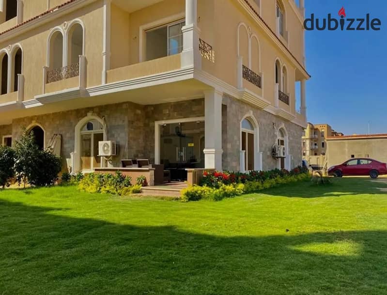 Immediate delivery duplex, 272 sqm + 80 sqm garden, in ABHA Compound, prime location in 6th October near Al Seid Club and behind Mall of Arabia 1