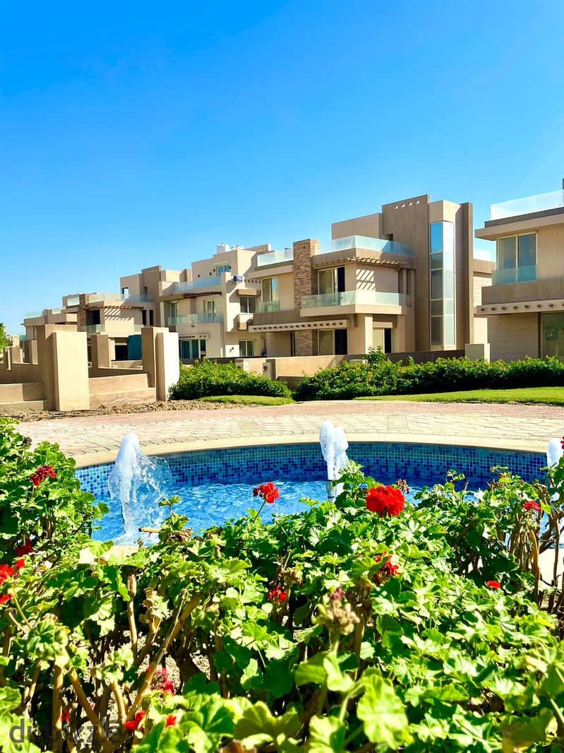 "Take over a standalone villa with a private swimming pool in a mountain view, close to Mall of Egypt 7