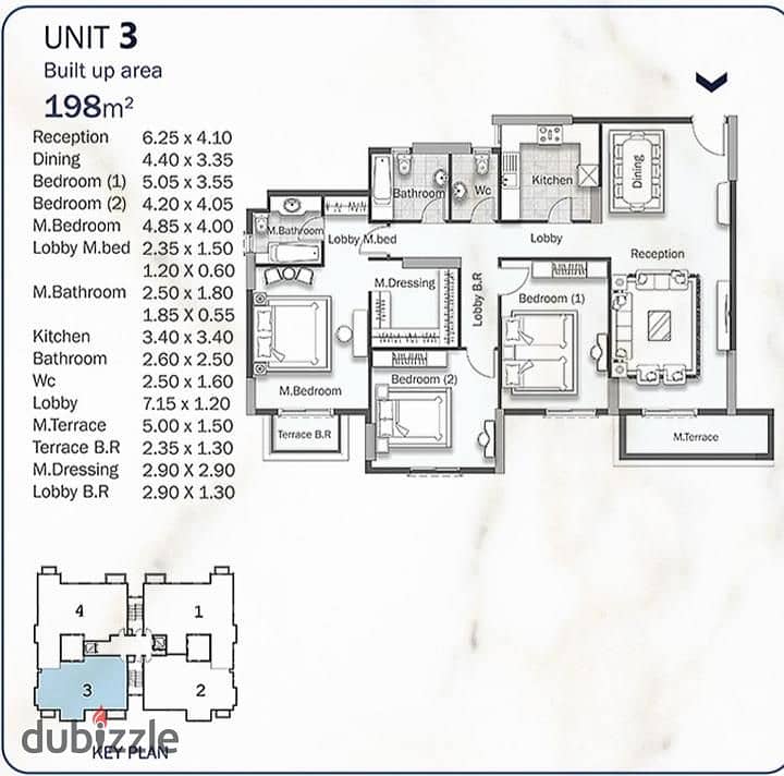 Apartment for sale 198 m in Sawary Compound in Alexandria 1