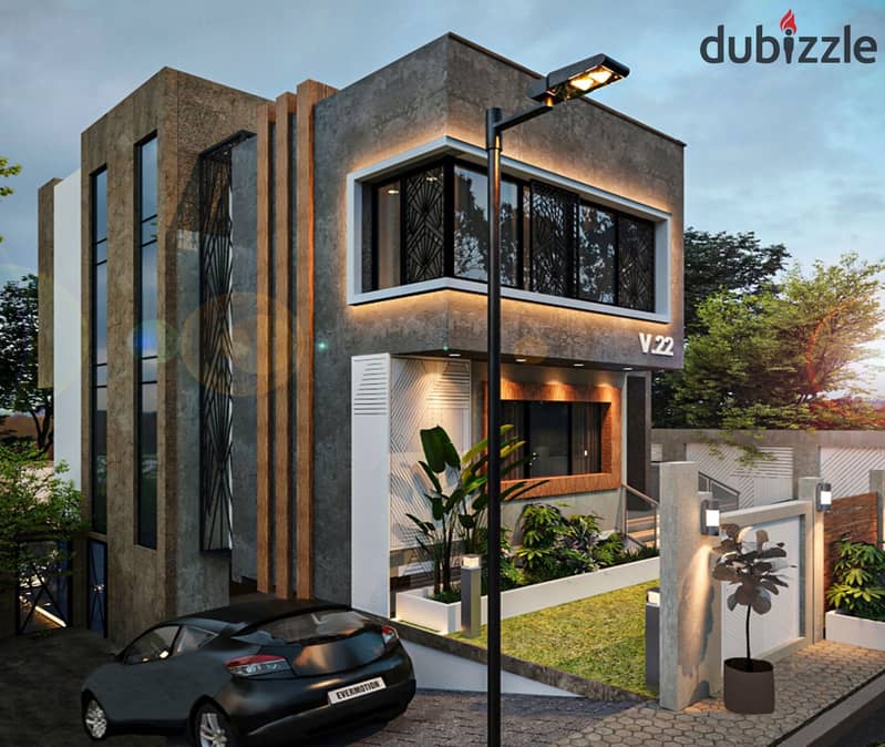 Ready-to-Move Villa at a Catchy Price in a Prime Location on Dahshur Link Road, Zayed Greens Compound, Directly Opposite Beverly Hills 2