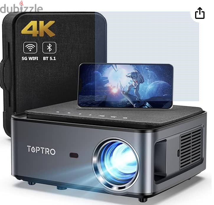 TOPTRO 8000 Lumen Video Projector بروجيكتور 4