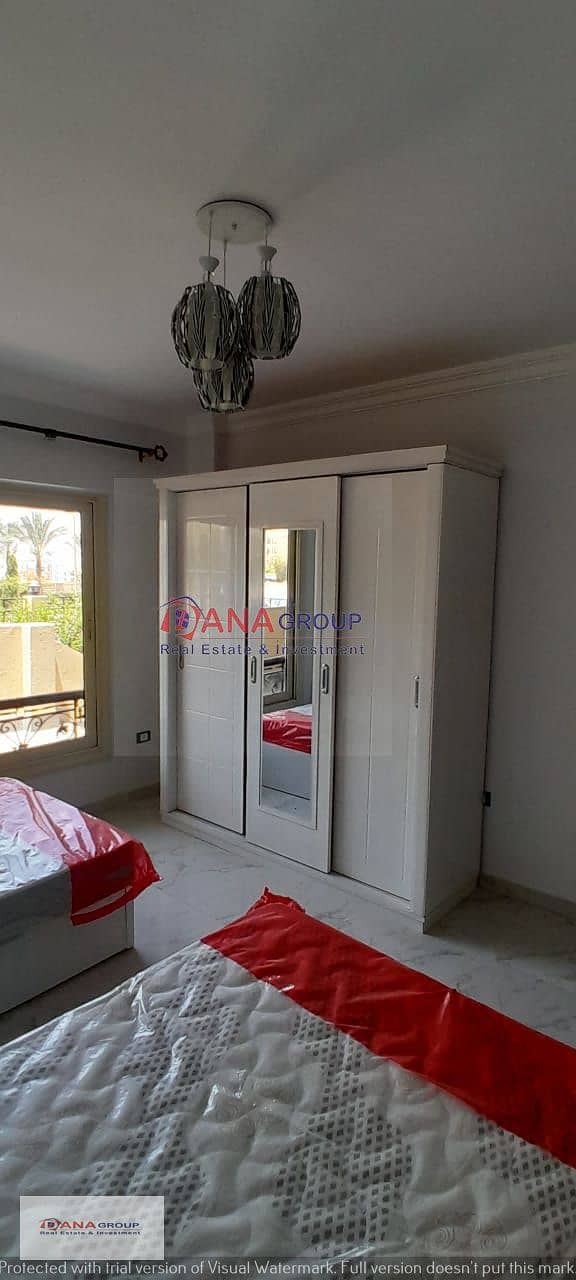 Apartment for rent in Sheikh Zayed with private garden   Fully furnished for rent  3 rooms, 3 bathrooms and reception, area 310 meters There is an ele 3