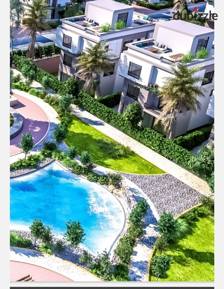 View and receive immediately a detached villa for sale in View Landscape in Sheikh Zayed, in front of Bel Emaar 5