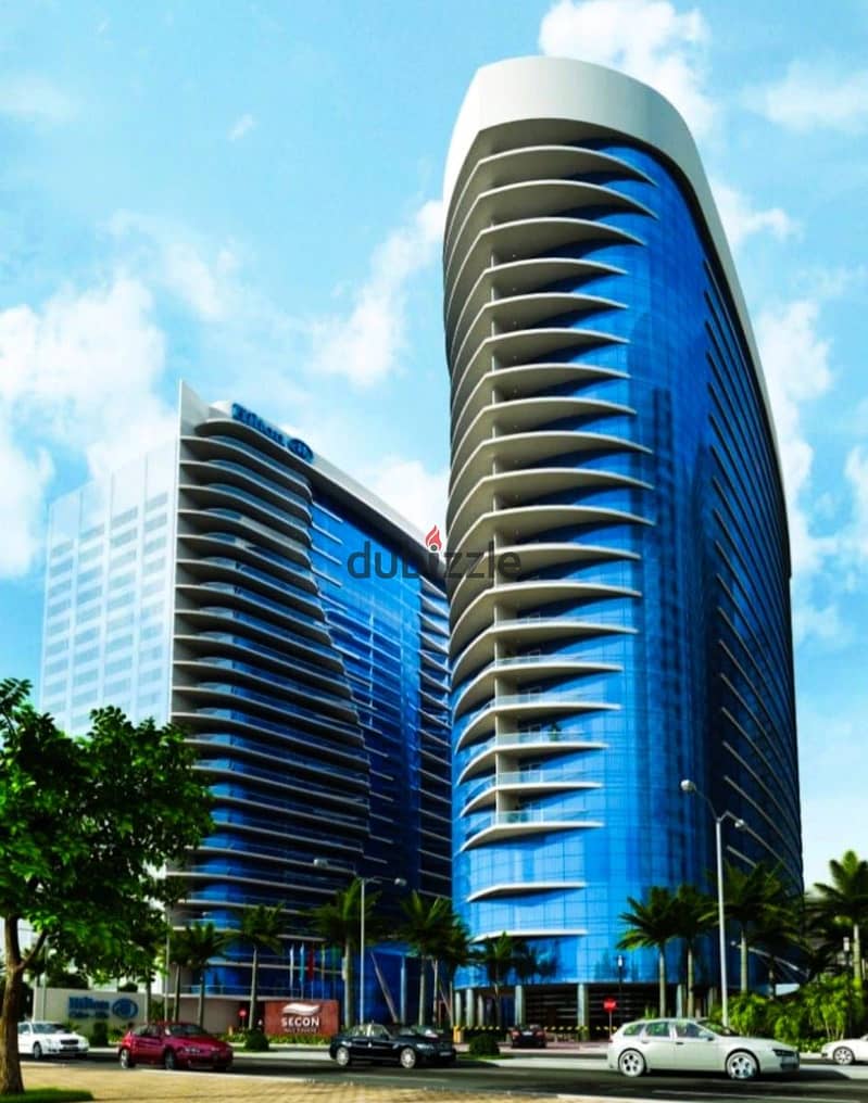 Apartment for sale in Reve du Nil Towers, Maadi, delivery in months, in installments 6