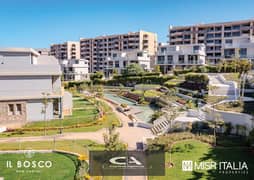 Own an apartment with 0% down payment - delivery in 6 months with a private garden and the longest payment period in IL Bosco _ New Capital 0