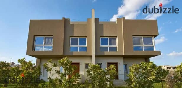 Twin house for sale in Etapa City Edge compound, behind Al-Rabwa and next to Nuzha Street.