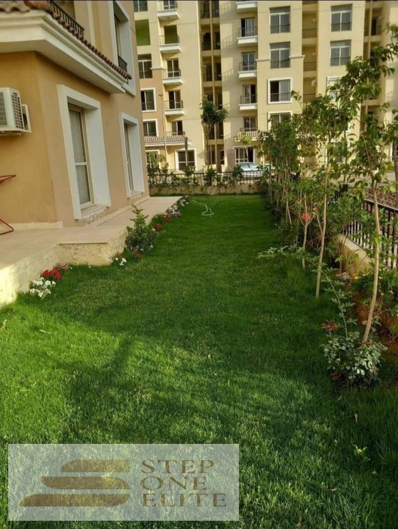 Villa 206m + ground floor with garden + private roof for sale with a 42% cash discount on Suez Road near Mountain View 1