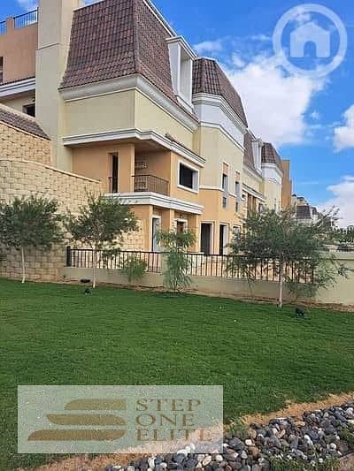 Villa 206m + ground floor with garden + private roof for sale with a 42% cash discount on Suez Road near Mountain View 9