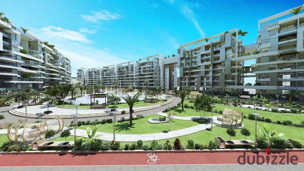 Best Apartment  For sale in R7 New Capital city cairo (residential and investment) ultra super lux ,furnished with air condition and parking and clubH 3