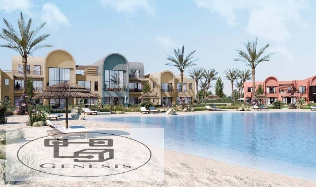 2-BR chalet with garden for sale in Kamaran el gouna orascom 3