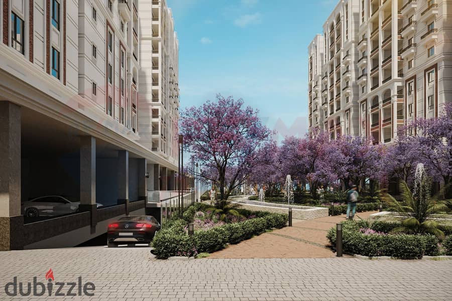 Own your apartment with fully open views of Antoniadis Gardens inside a compound 6