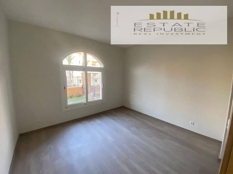 Apartment for rent with Kitchen & Ac's prime location open view in mivida new cairo 9