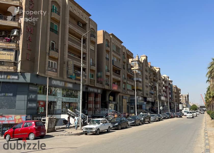 A shop on the first street of Al Haram (Nasr El Din), with an area of ​​40 square meters and a facade area of ​​12 square meters. The required amount 3