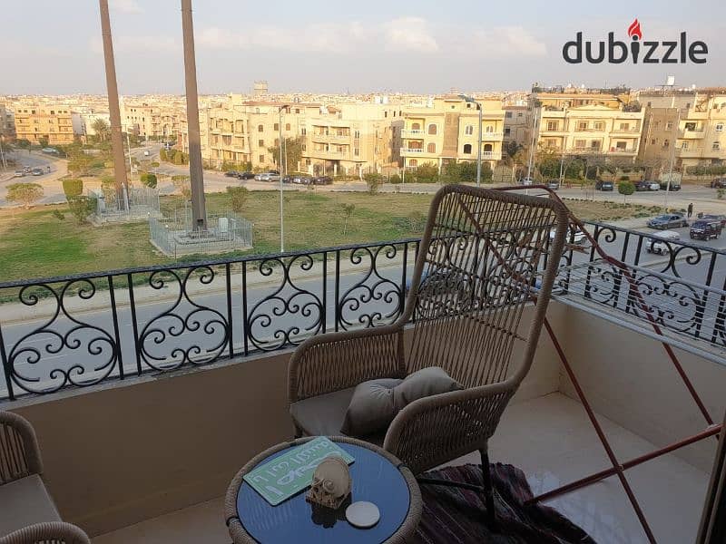 Receive your apartment immediately, 245 m, finished with kitchen and air conditioning, overlooking a main street in Al Narges Buildings 5