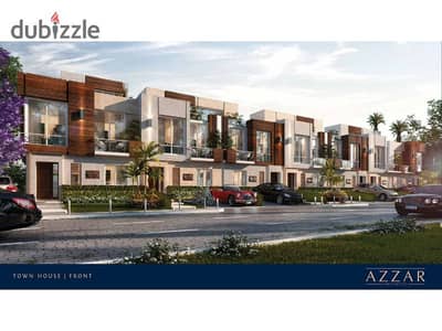 Twin house for sale with immediate delivery at a special price with a down payment and installments in Azzar Infinity Compound