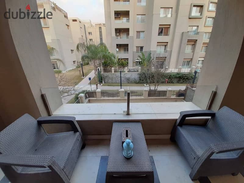 Receive immediately your fully furnished 2-bedroom apartment with sea view in Village Garden Katameya Compound, New Cairo VGK 4