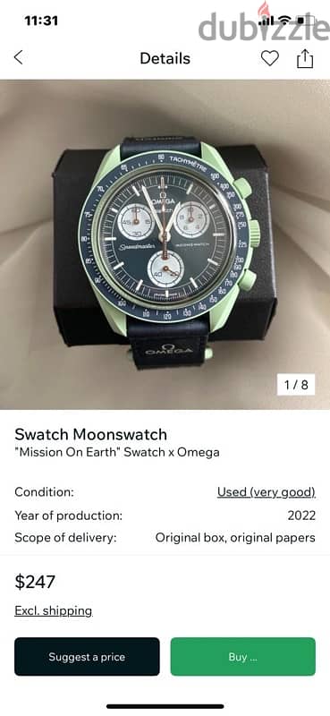 A brand new Omega Swatch