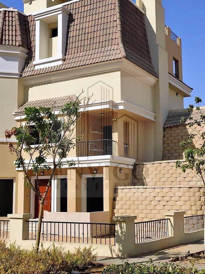 Villa for sale, 206 sqm, in Sarai Compound, New Cairo, on Suez Road 2