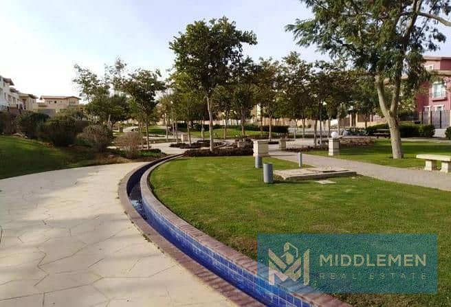 twin house 280m view landscape delivered prime location , hyde park new cairo 2