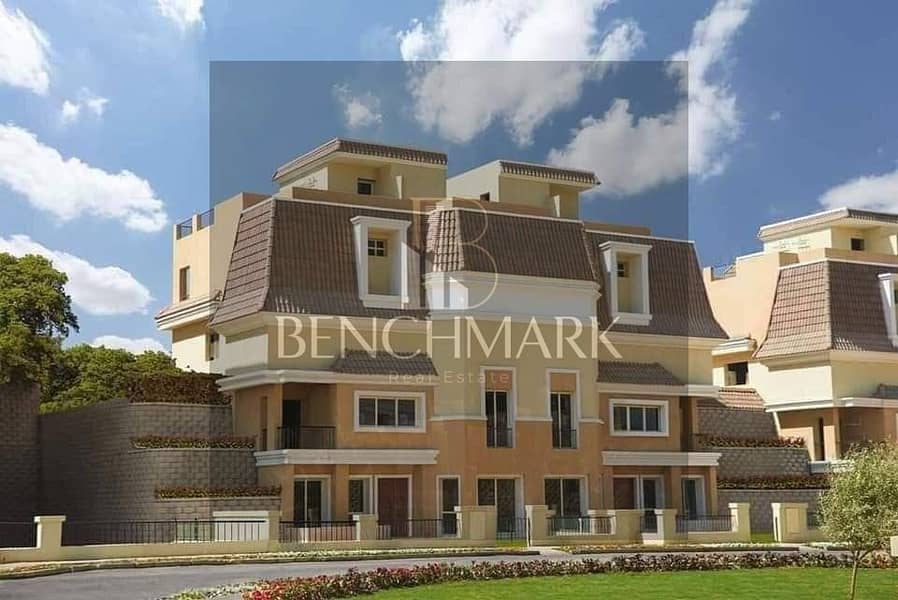 S villa for sale, 4 rooms, corner, double, sea view, in The Butterfly Compound, New Cairo, Mostakbal City, next to Madinaty and Sarai, Madinat misr 11