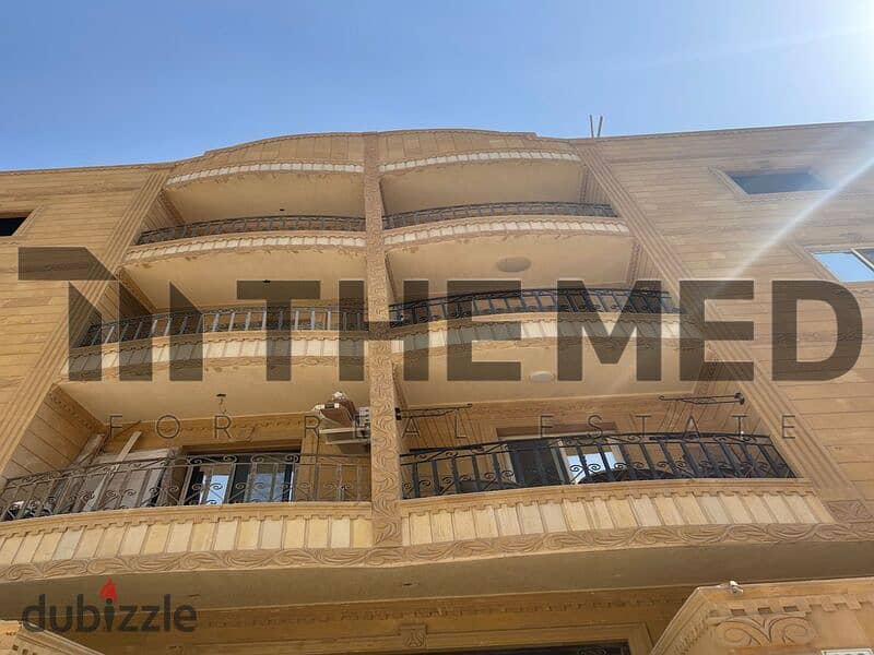 Apartment 215 m, ready to move, unfinished, fourth floor, with elevator, in Al Kanaria Compound, next to Al Khamael, in front of Royal City, for sale 1