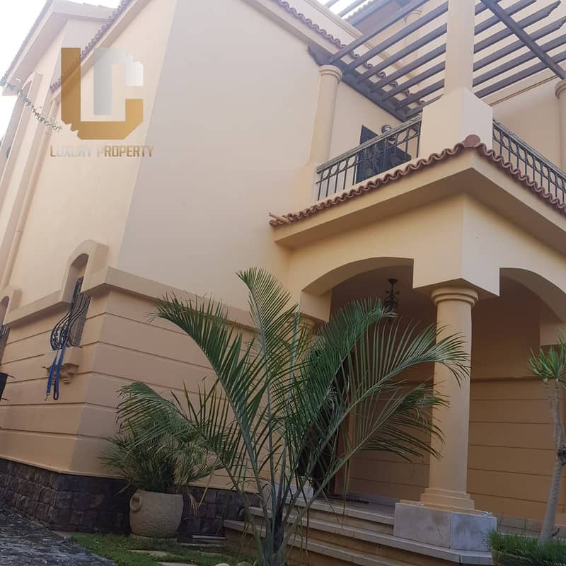 luxurious  Villa With Swimming Pool  for Sale High End Fully Finished With Ac's Dara Gardens Compound By Alahly Sabbour October 9