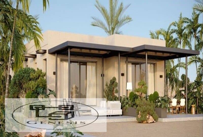 bought a beachfront chalet for sale, located in the heart of Hurghada in Soma Bay village, with a prime first-row sea view and ultra-super luxe finish 29