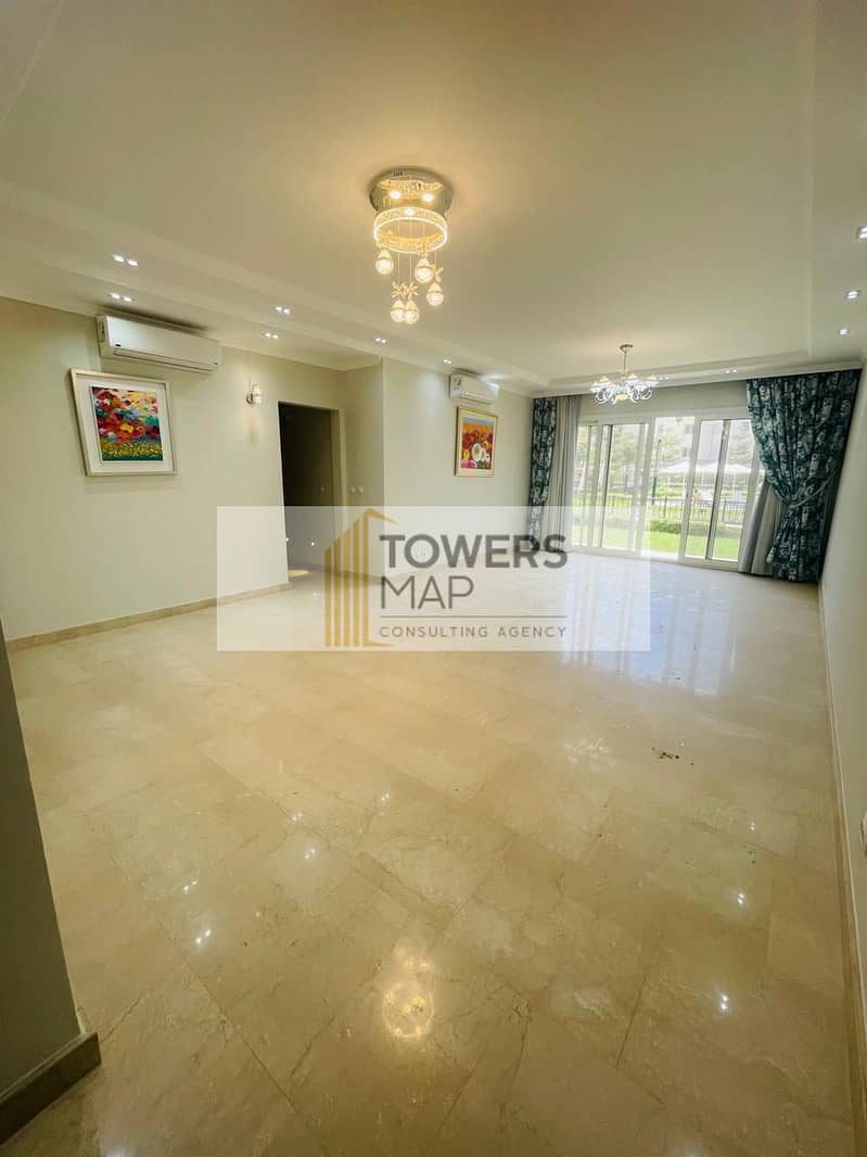 Apartment with Garden  For Rent Direct on pool view / Finished with Dressing room -  Kitchen -  Air conditioning 1