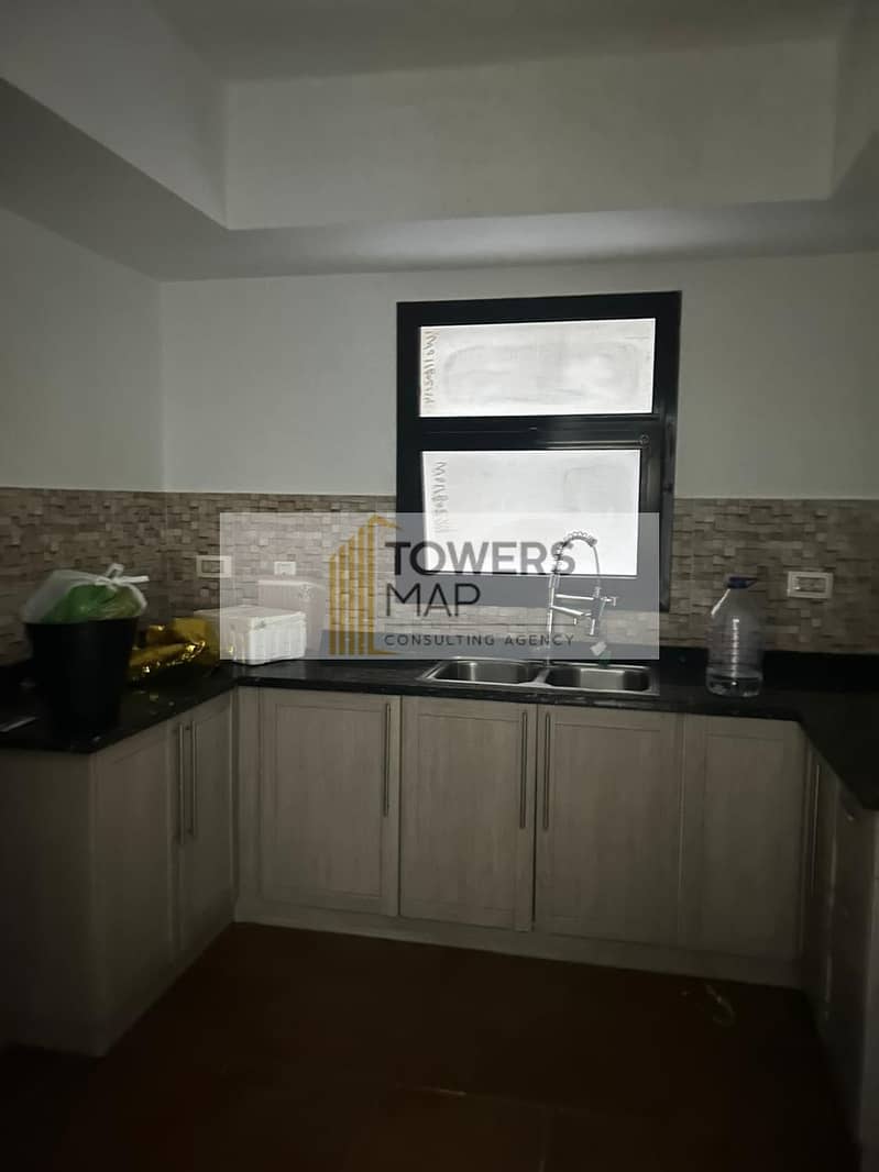 Apartment with Garden For Rent In Mivida New Cairo / Finished with ACs  Kitchen 6