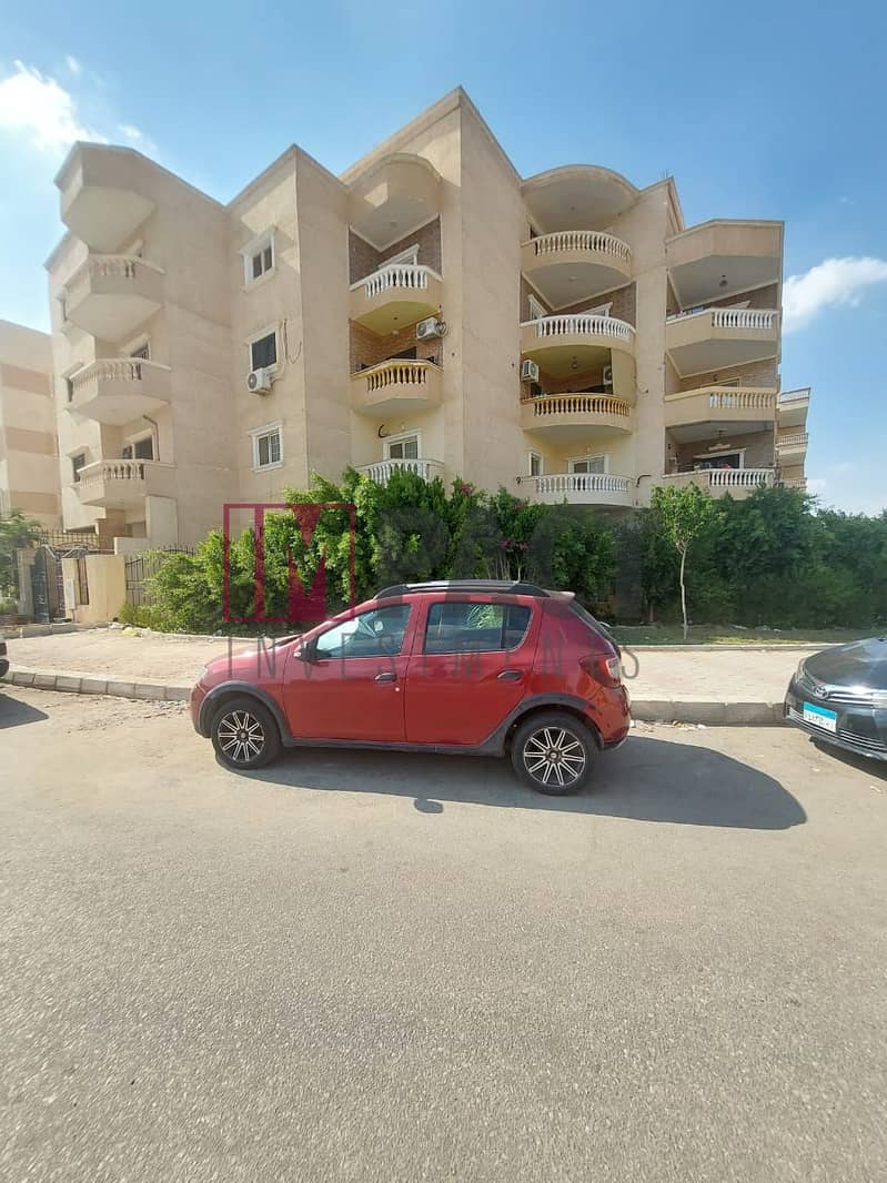 175 square meter apartment, front, ultra super deluxe finishing, in a prime location in El Shorouk 2