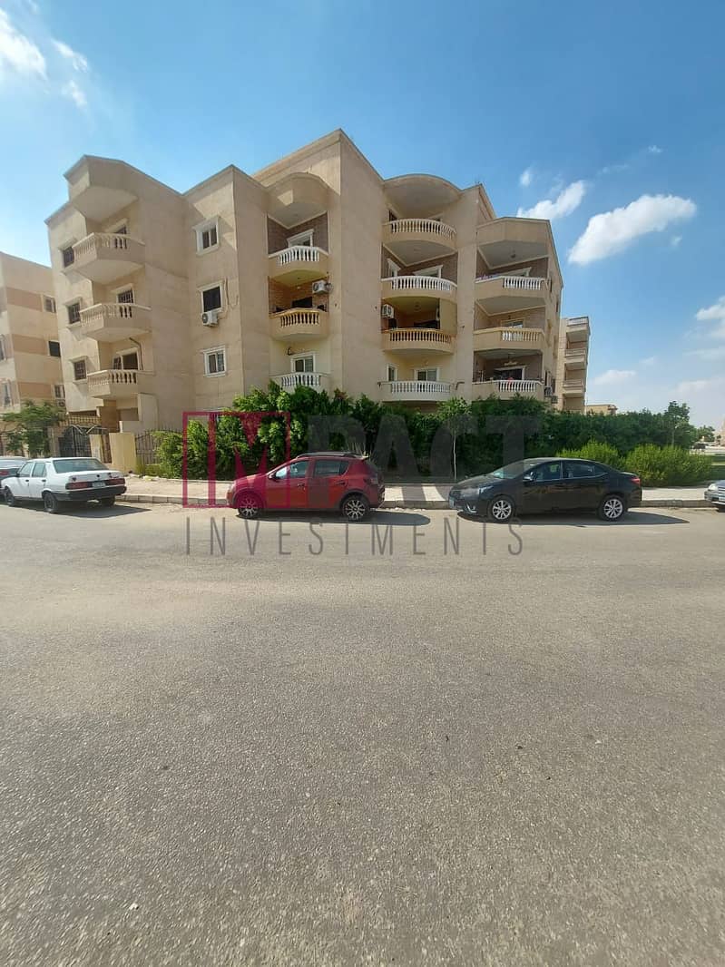 175 square meter apartment, front, ultra super deluxe finishing, in a prime location in El Shorouk 7