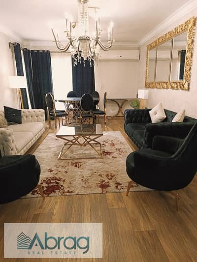 For sale, 140 sqm apartment, 3 rooms, furnished and equipped with air conditioning, Compound Jannah Zayed 1, Sheikh Zayed