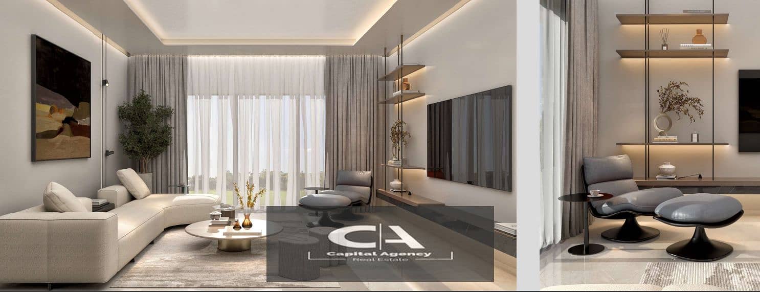 For the first time in the steight LMD Compound, a fully finished apartment, ultra super luxury, with direct air conditioning, on the Suez Road, 1