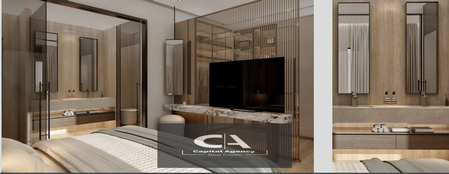 For the first time in the steight LMD Compound, a fully finished apartment, ultra super luxury, with direct air conditioning, on the Suez Road, 9