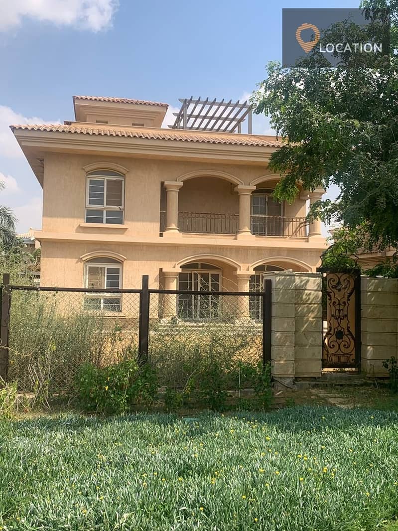 Standalone villa for sale, 333m, Type"G", on a wide garden view in Madinaty 1