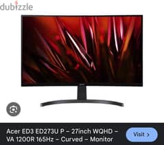 Ed3 ED273u 27 inch 2k 165 hz 2560 1440 0