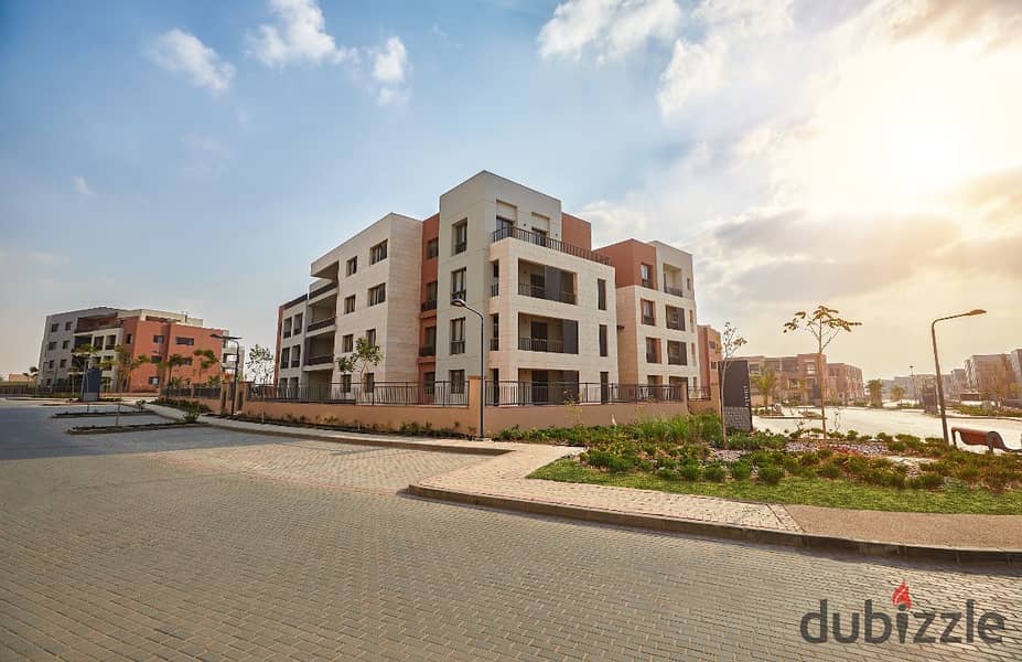 Apartment for sale fully finished ground with Garden Crescent Walk Fifth Settlement 11