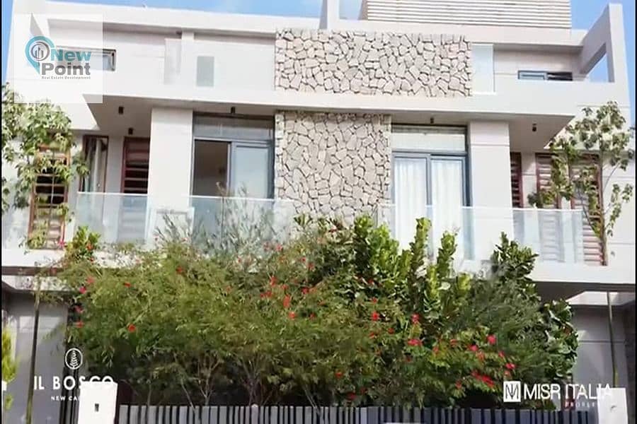 For sale at a bargain price, an 81-square-meter apartment + a 48-square-meter garden, delivery now in Bosco, the New Administrative Capital 6