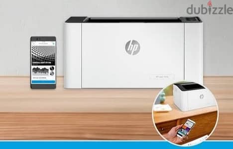 طابعة حالة الزيرو HP 107w Laser Printer