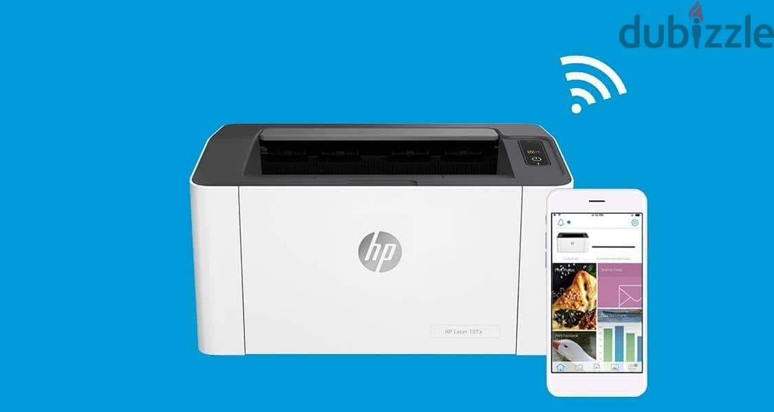 طابعة حالة الزيرو HP 107w Laser Printer 2