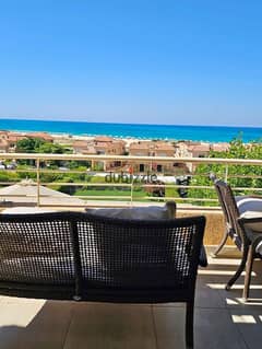 Chalet for sale, directly overlooking the sea, in installments, in Telal Ain Sokhna Village 0